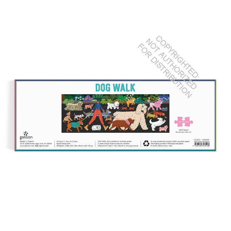 Dog Walk 1000 Piece Panoramic Puzzle