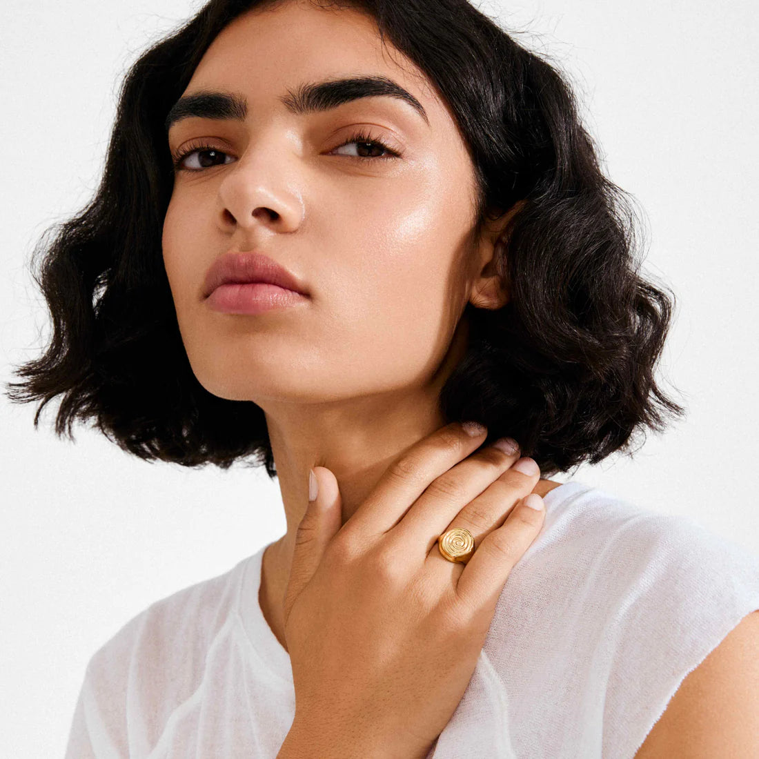 Air Recycled Spiral Chunky Ring (Gold)