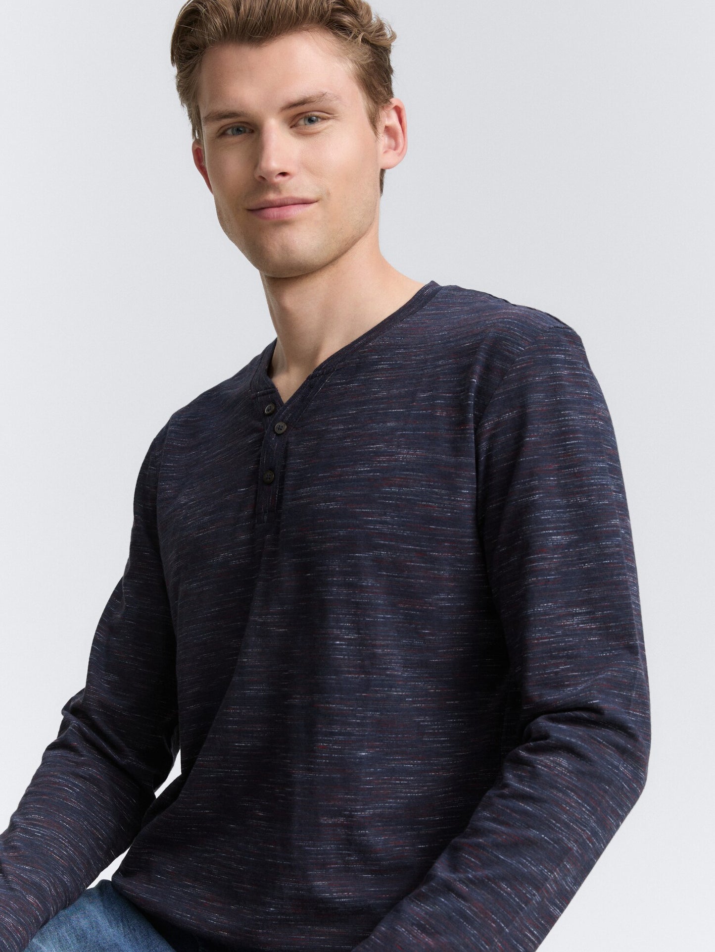 Patrice Long Sleeve Shirt (Spacedye Navy)
