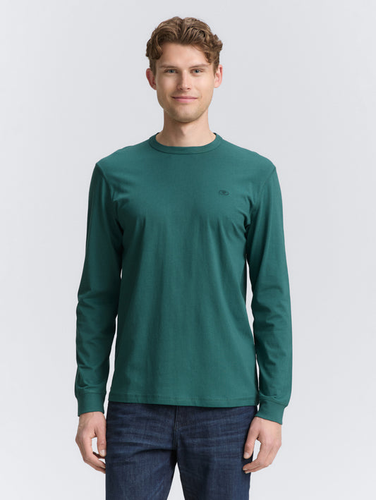 Geoff Long Sleeve Crewneck Shirt (Teal)