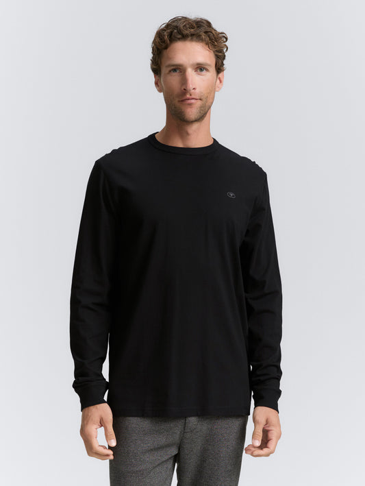 Geoff Long Sleeve Crewneck Shirt (Black)