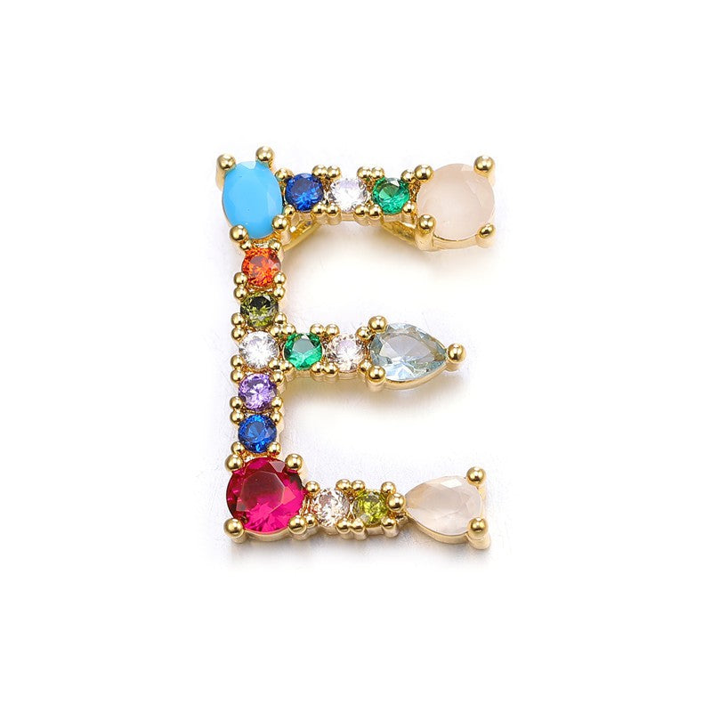 Gem Initial Necklaces (Multi)
