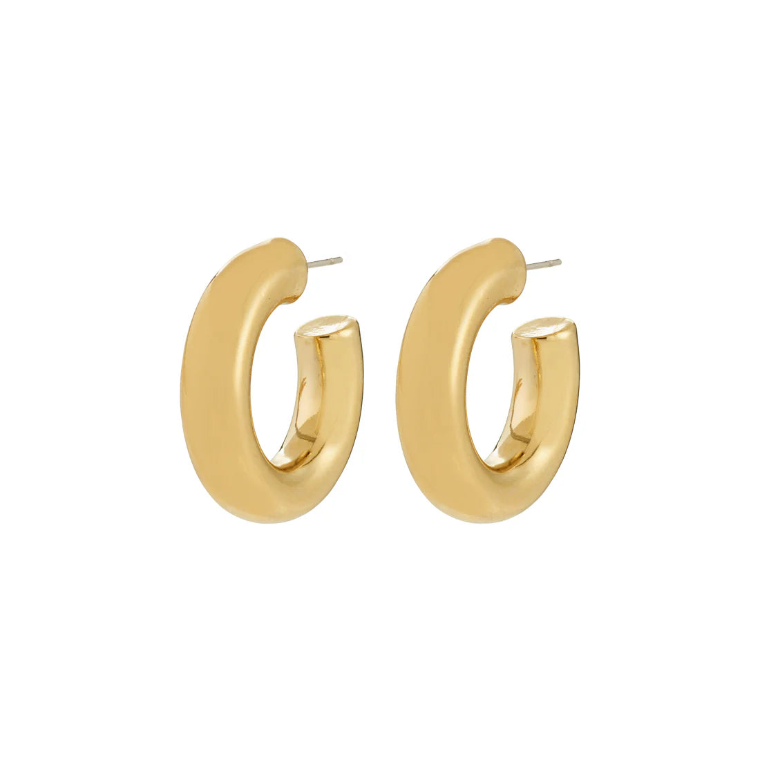 PHASE Large Hoop Earrings (Gold)