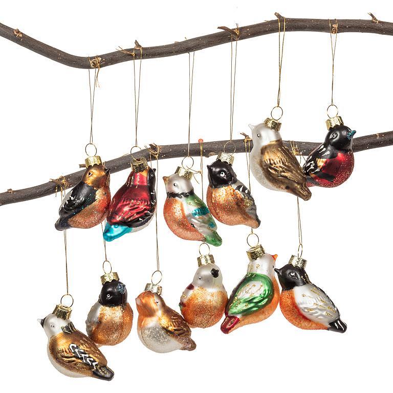 Songbird Glass Ornament