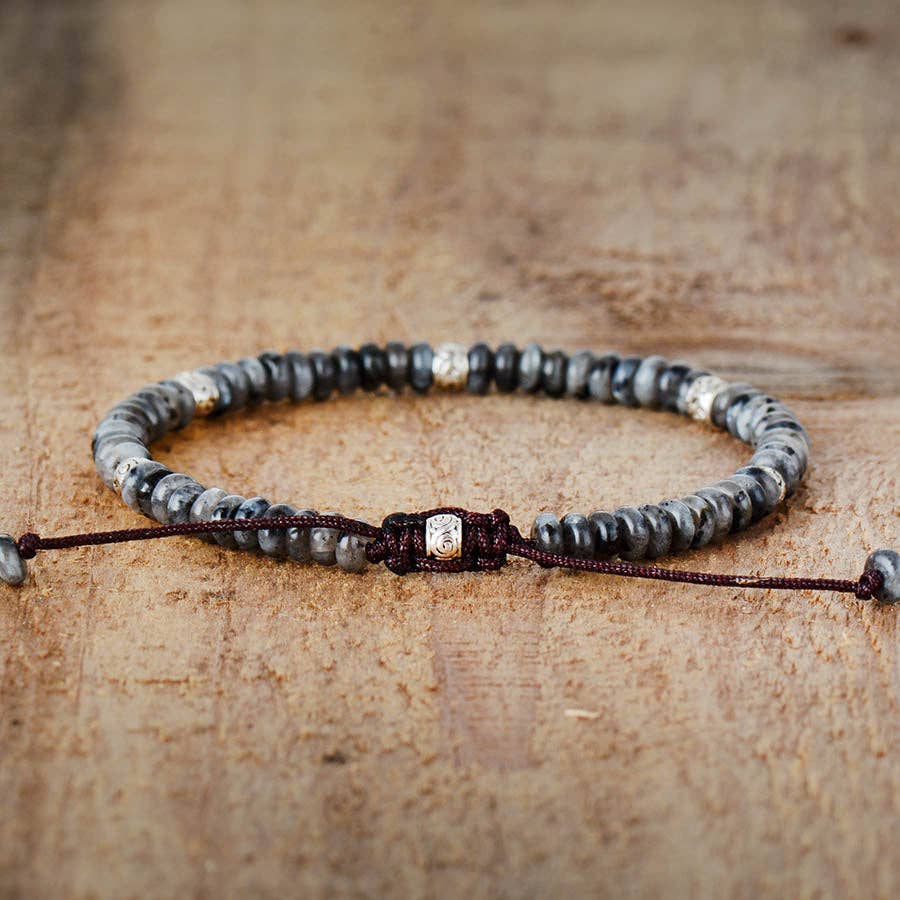 Men's Grey Jasper Tibetan Bracelet