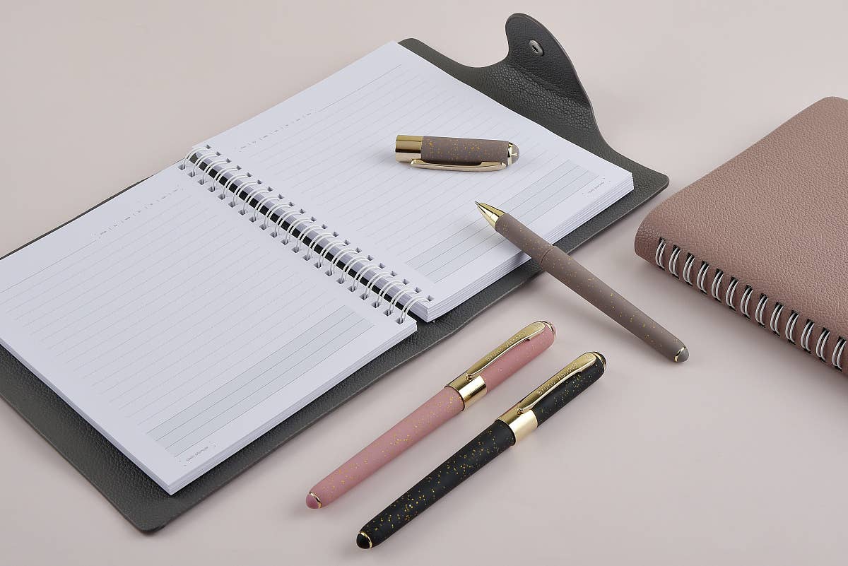 Glitter Grey Fine Point Soft Touch Pen, 0.5mm