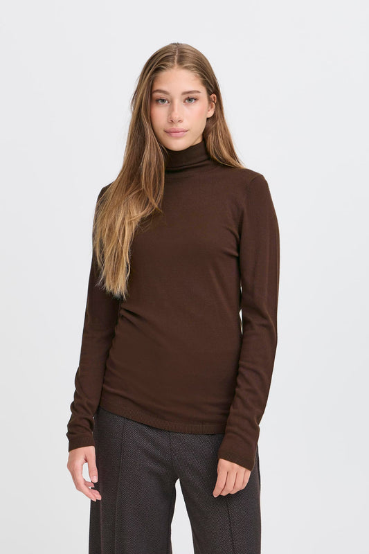 Ihmafa Long Sleeve Turtleneck (Brown)