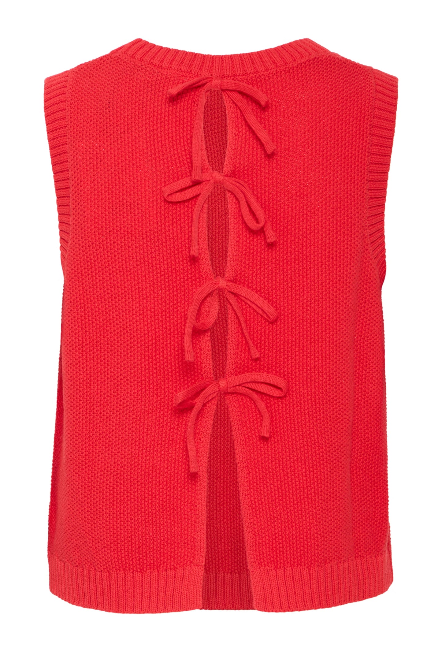 Ihdotties Sleeveless Knit Top (Red)