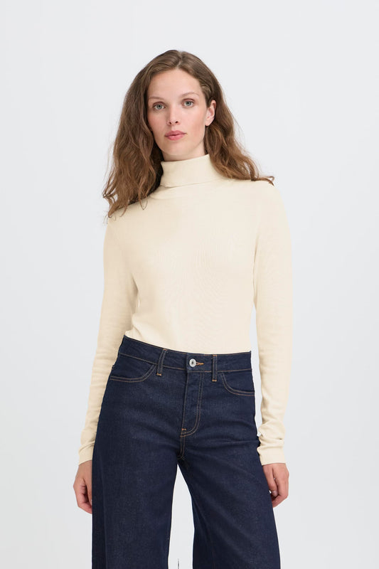 Ihmafa Long Sleeve Turtleneck (White)