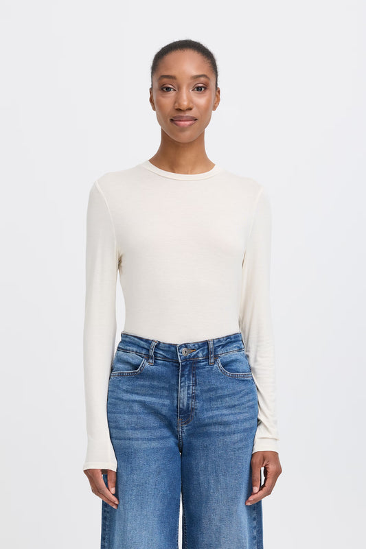 Ihphiluca Long Sleeve Top (Almond Milk)