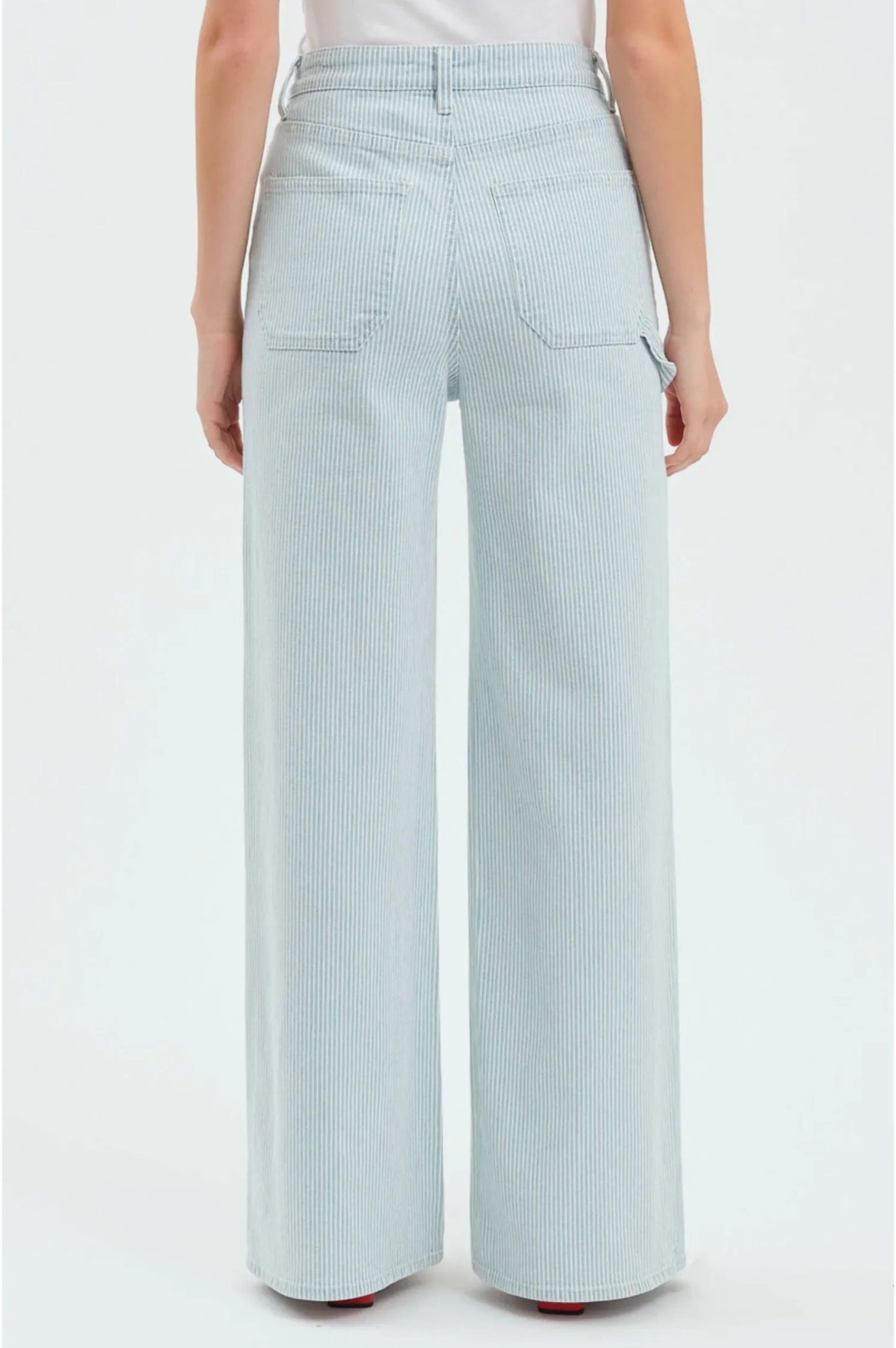 DAZE Far Out Utility Wide Leg (Blue Bell Stripe)