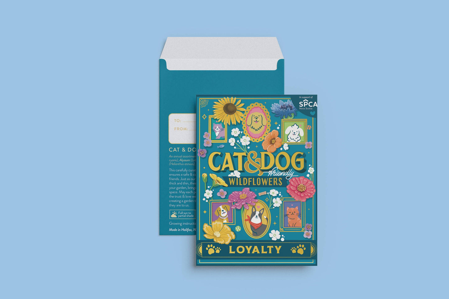 Cat & Dog Friendly Wildflowers (Loyalty) - Seed Packet
