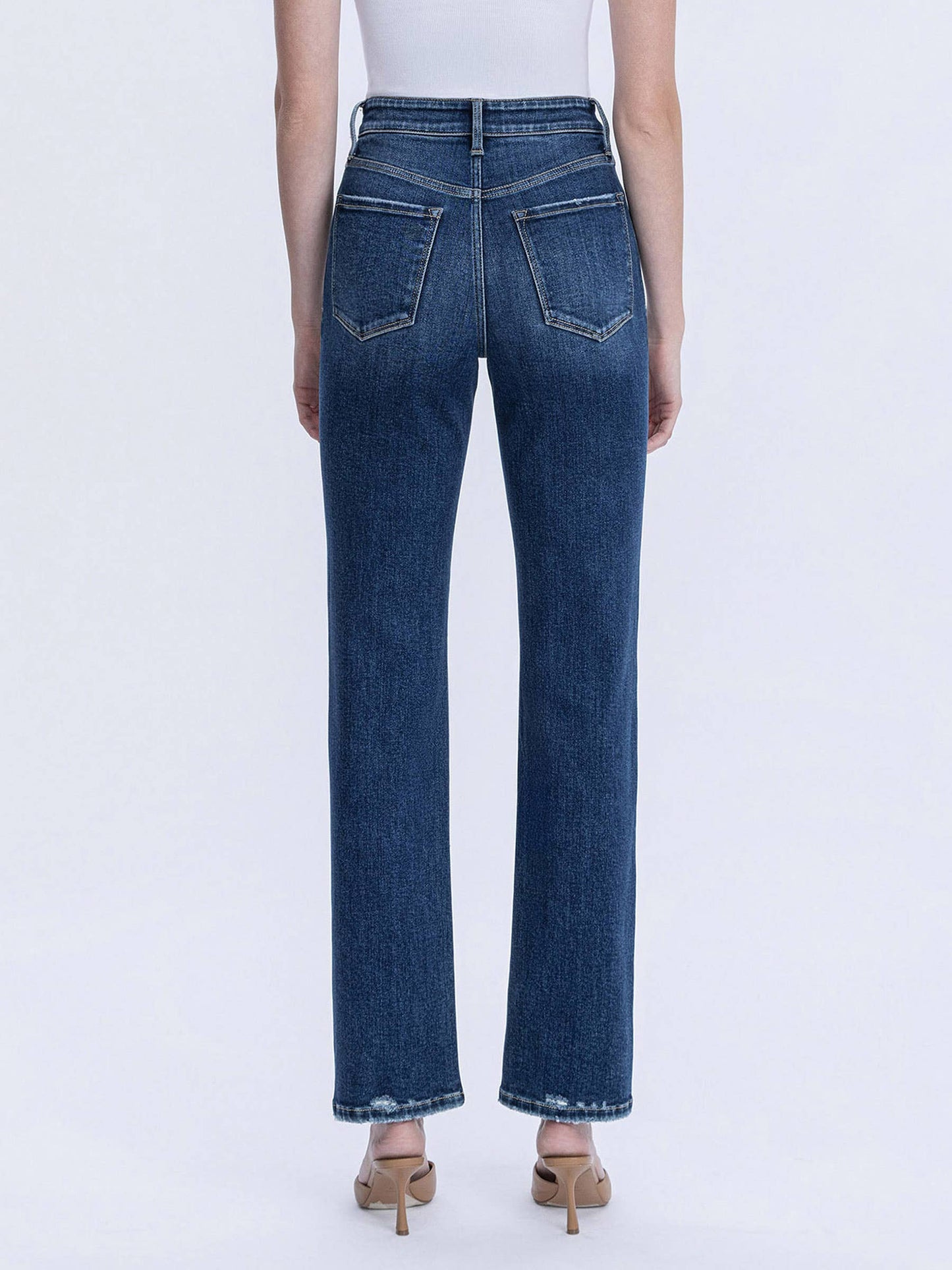 Victoria High Rise Straight Jeans (Celestial Glow)