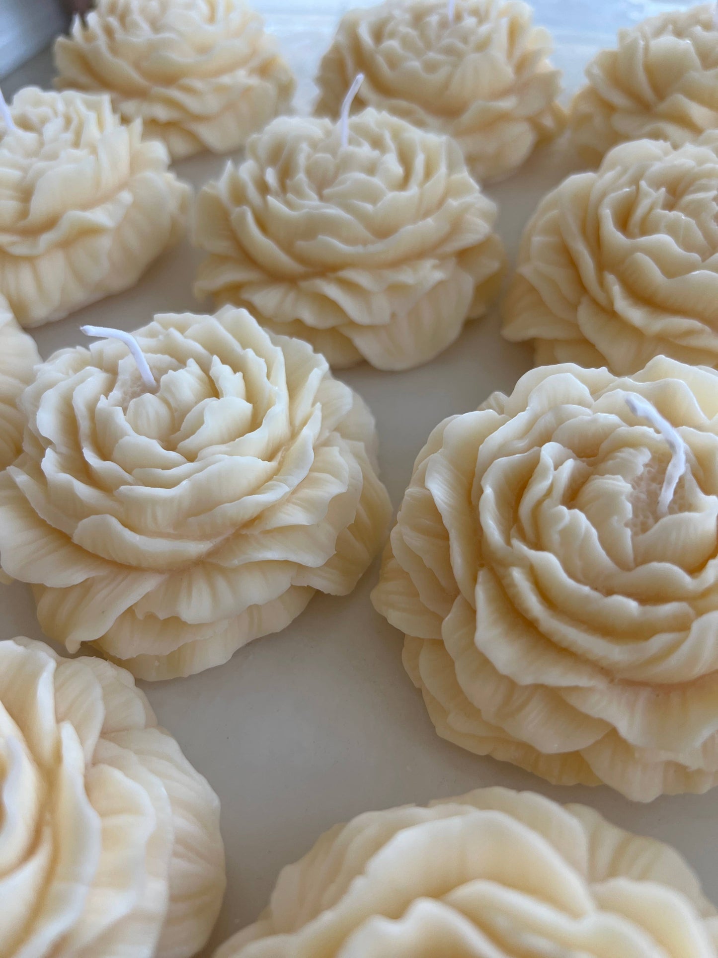 Peony Flower Candle (Unscented)