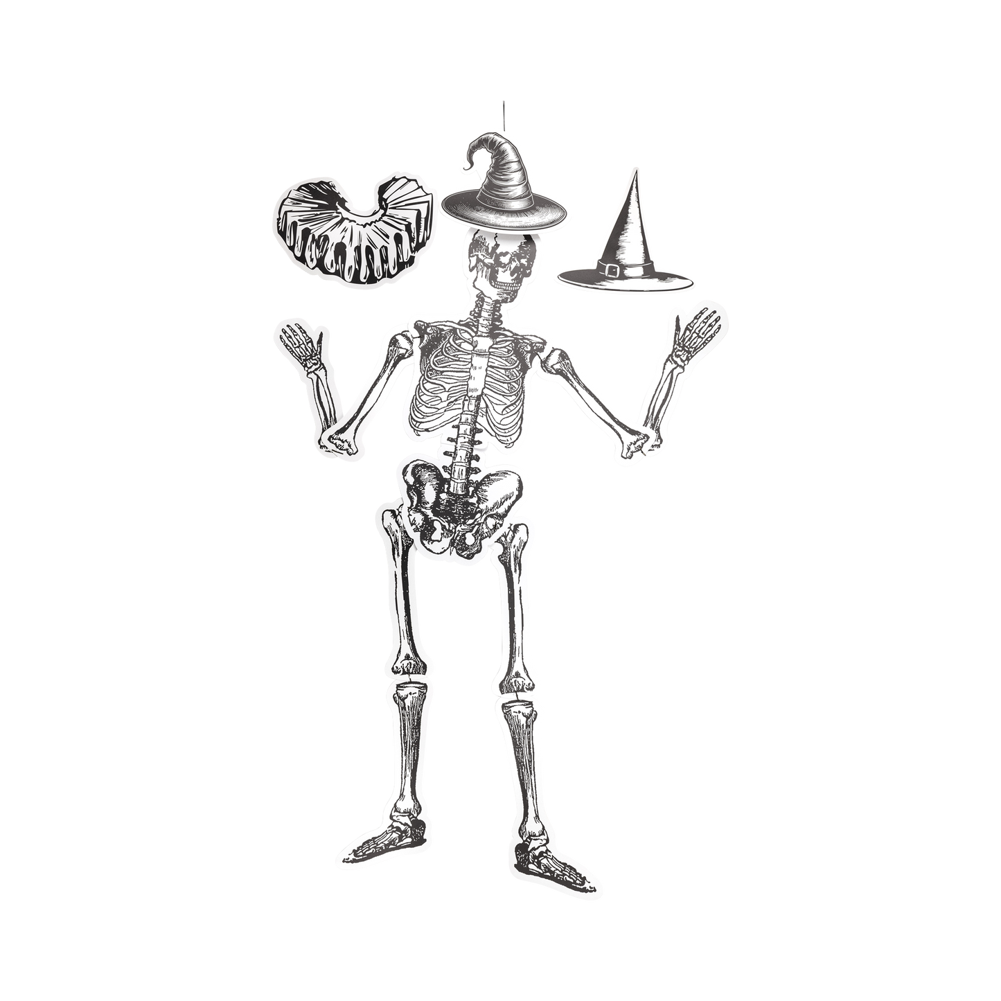 Dancing Paper Skeletons Decal