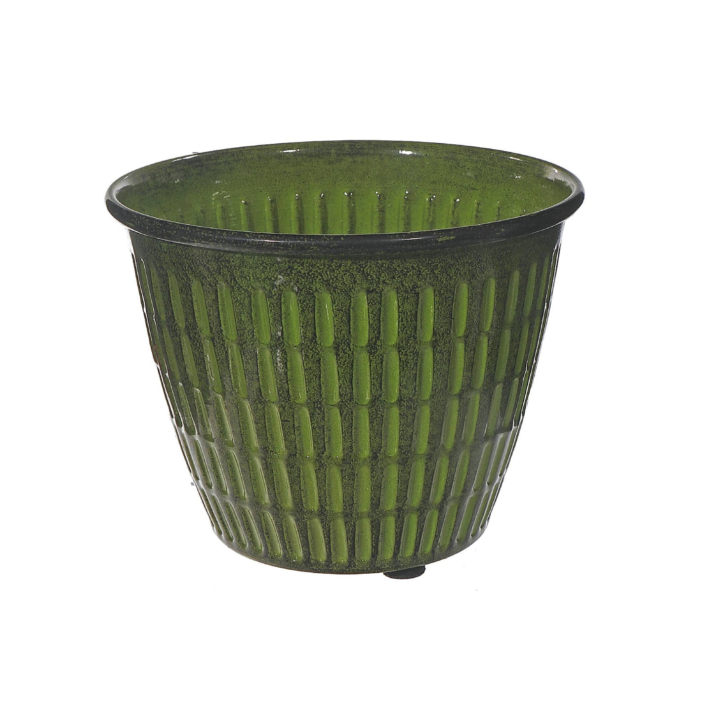 6" Vibrant Verde Round Planter: Green