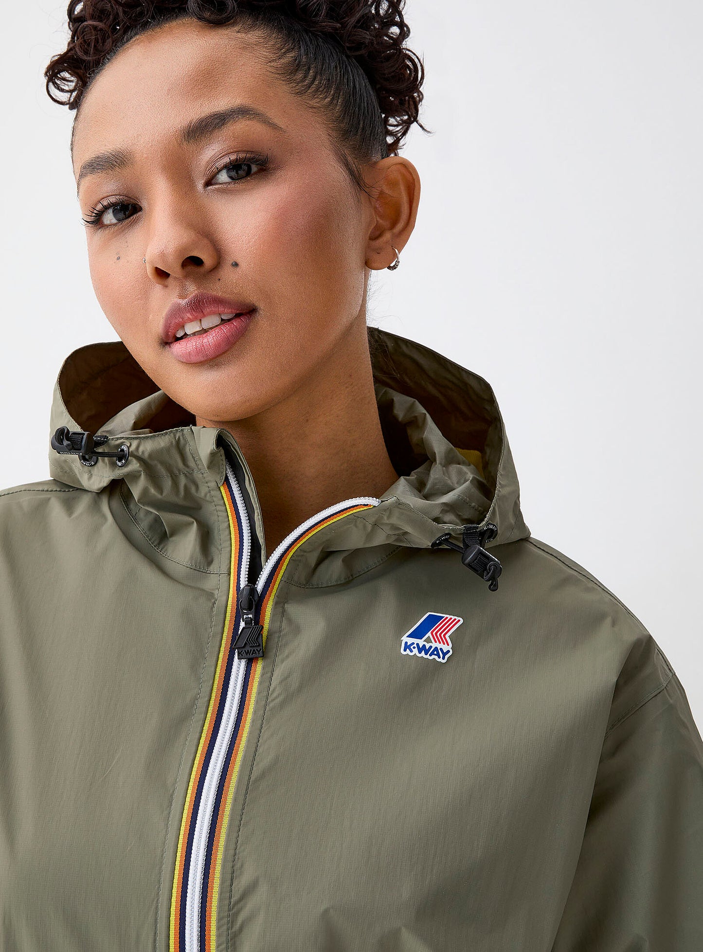 Eiffel East Packable Full Length Rain Jacket (Green Lichen)