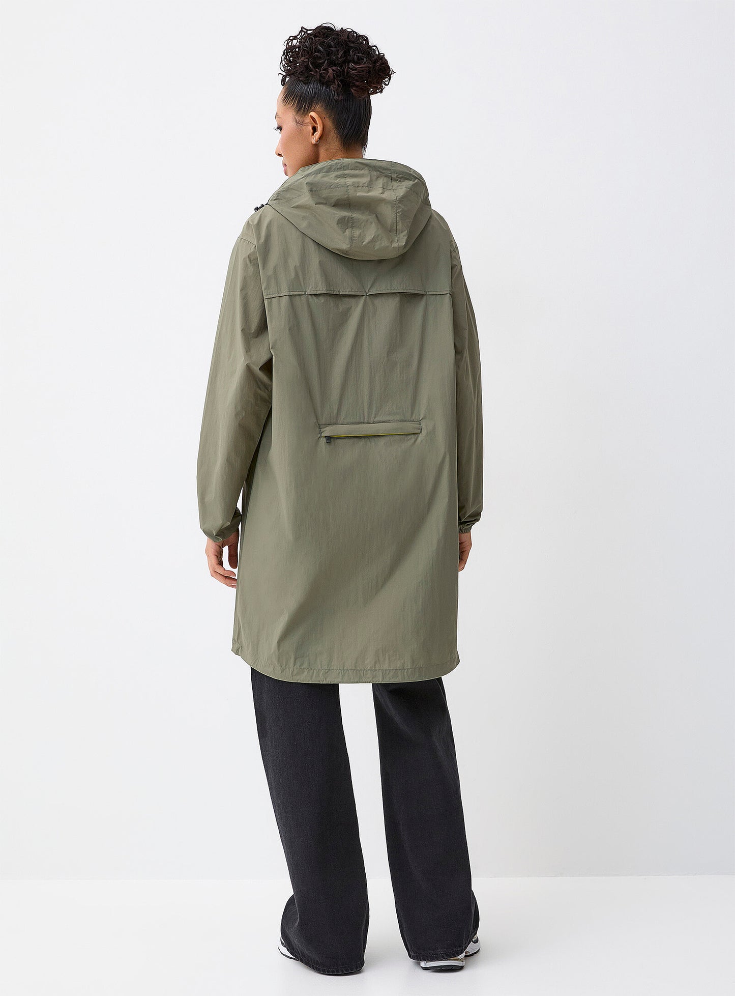 Eiffel East Packable Full Length Rain Jacket (Green Lichen)
