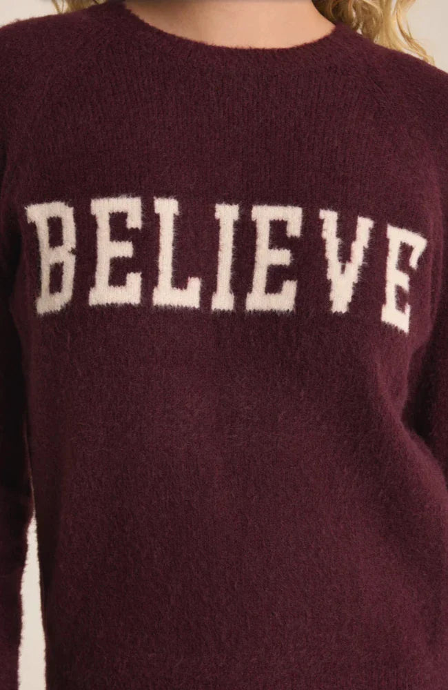Lizzy Sweater (Berry Wine)