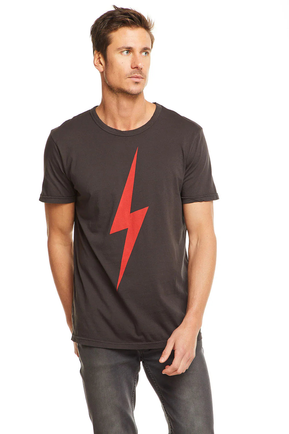 Chaser Red Lightning Bolt Tee