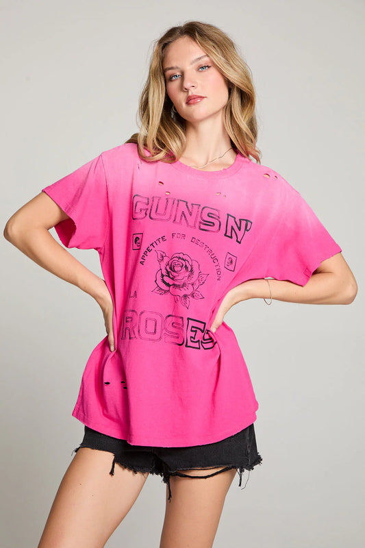Guns n Roses Appetite for Destruction Tee (Pink)