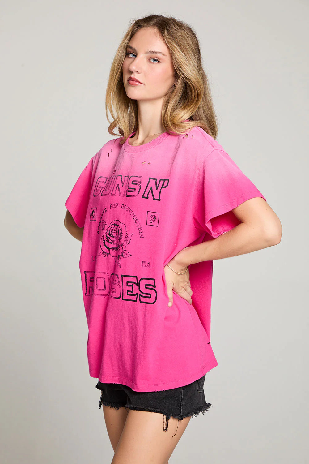 Guns n Roses Appetite for Destruction Tee (Pink)