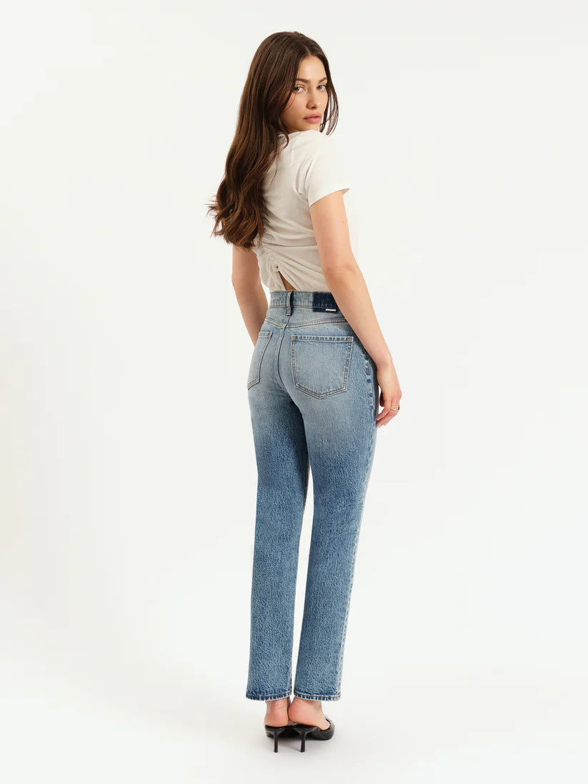 DAZE Smarty Pants High Rise Slim Straight (Face to Face)
