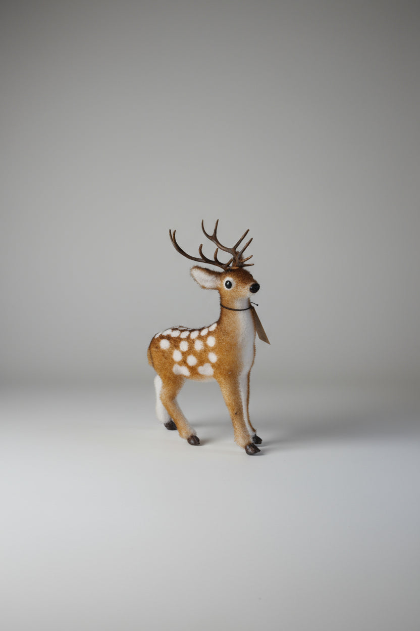 Flocked Standing Deer