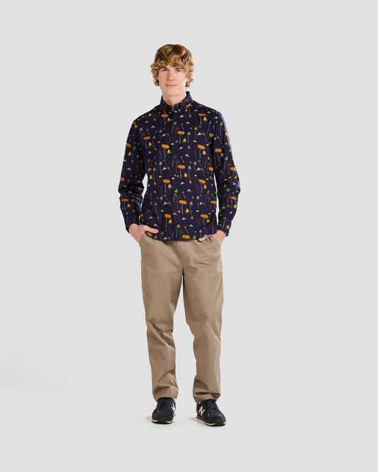 Earthy Mushroom Print Shirt