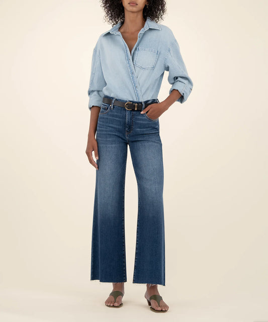 Meg High Rise Wide Leg Jean (Inexhaustible)