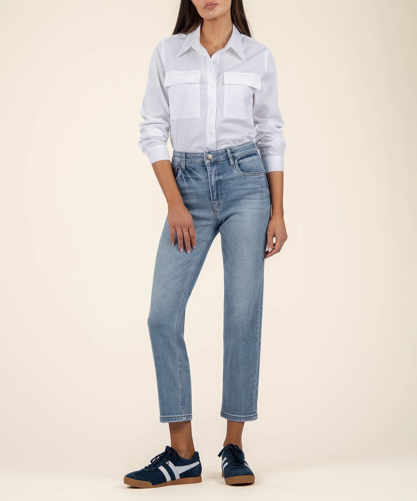 KUT Elizabeth High Rise Crop (Supported)