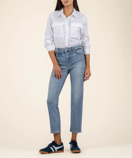 KUT Elizabeth High Rise Crop (Supported)