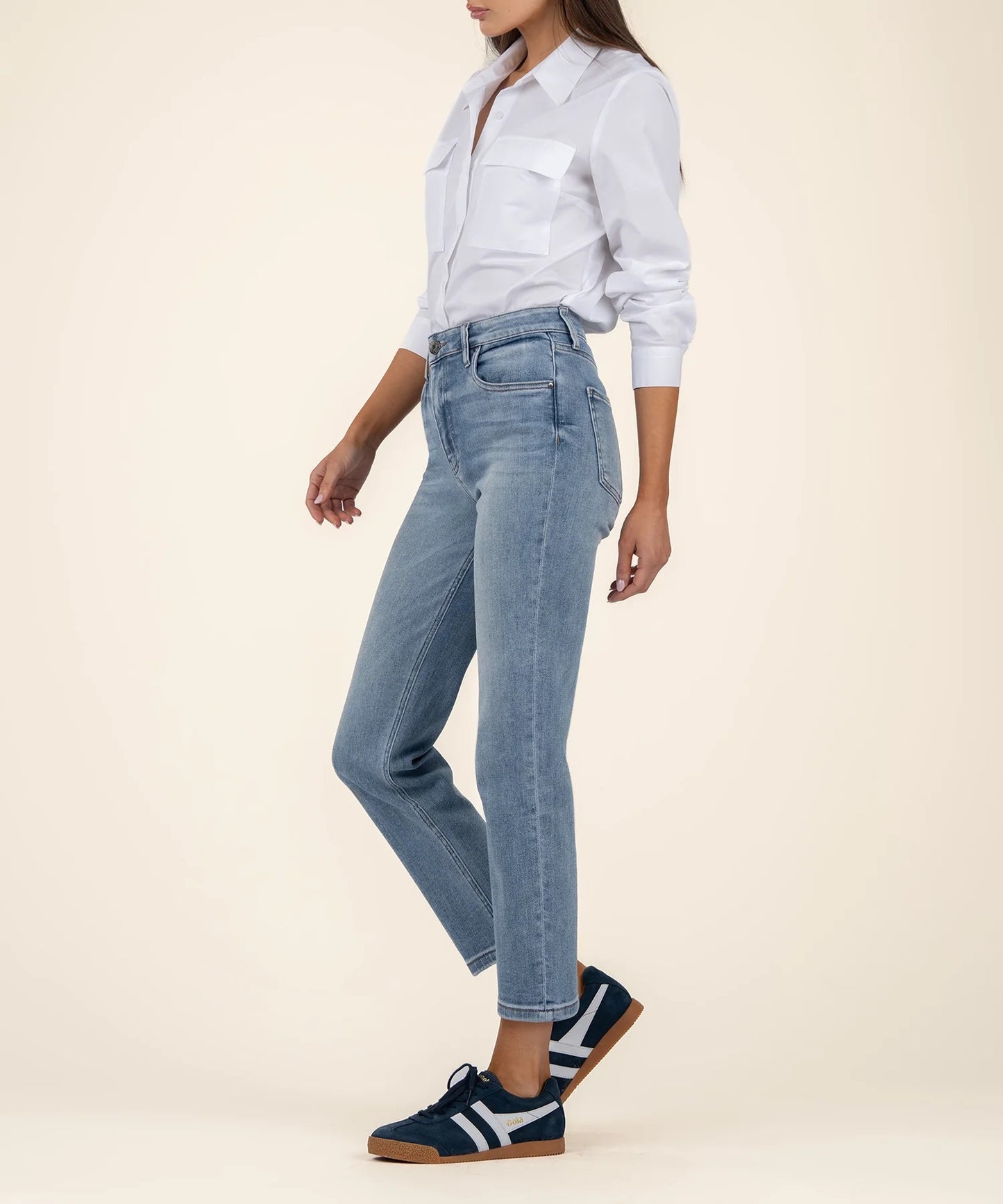 KUT Elizabeth High Rise Crop (Supported)