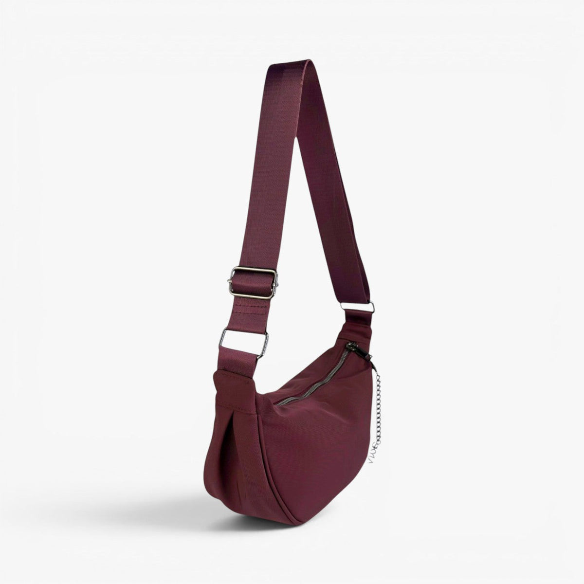 LUNA Nylon Crossbody Bag (Bordeaux)