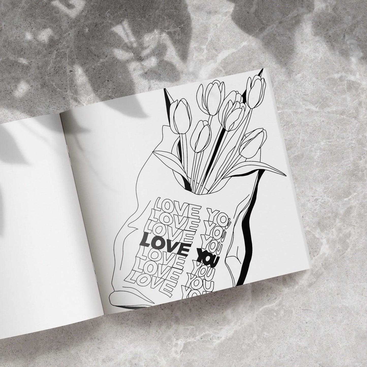 Love in Bloom Colouring Book