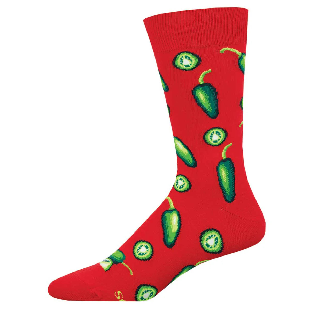 Jalapeño Business Red Men's Crew Socks