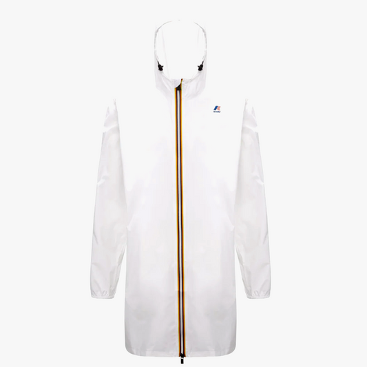 Eiffel Packable Unisex Long Rain Jacket (White)