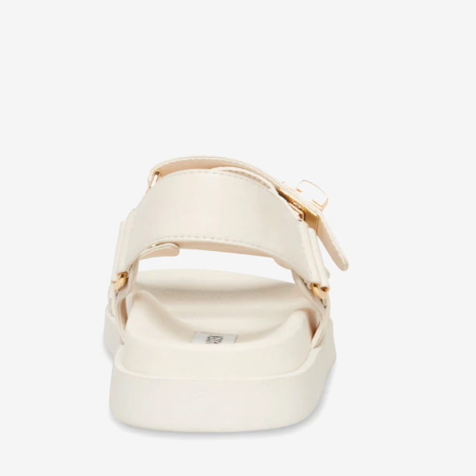 Steve Madden Mona Natural Leather Sandal (Bone)