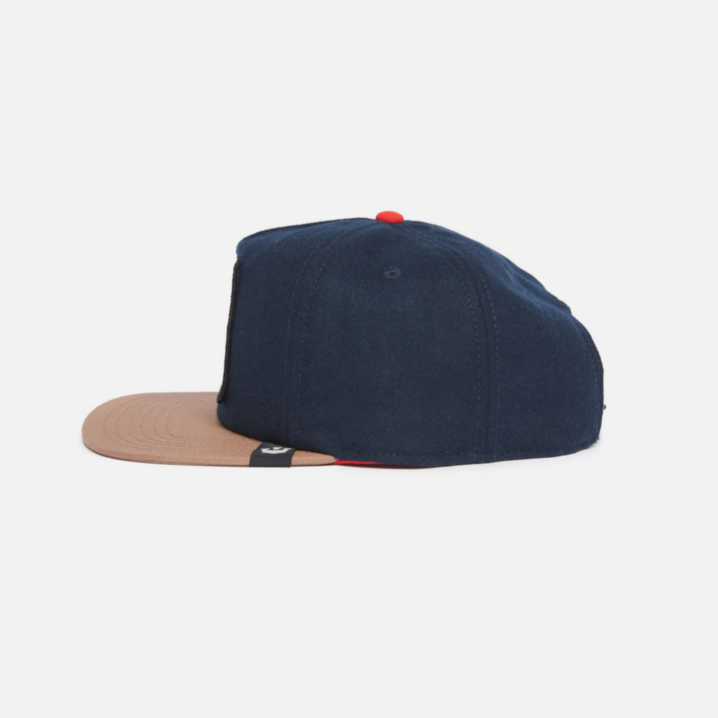 Goorin Bros One Pack {Lone Wolf} Flat Brim Trucker Hat (Navy)