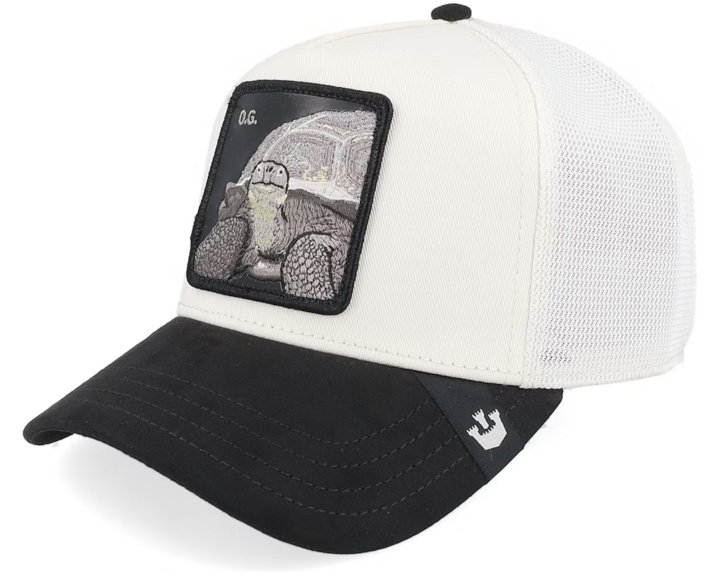 Goorin Bros Suede Tortoise {OG} Trucker Cream/Black