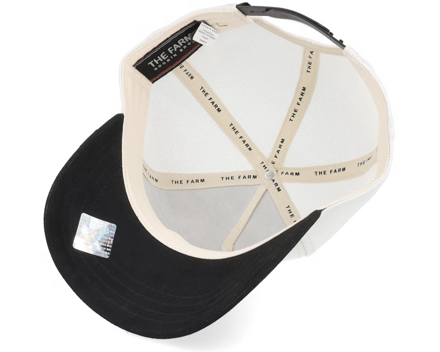 Goorin Bros Suede Tortoise {OG} Trucker Cream/Black