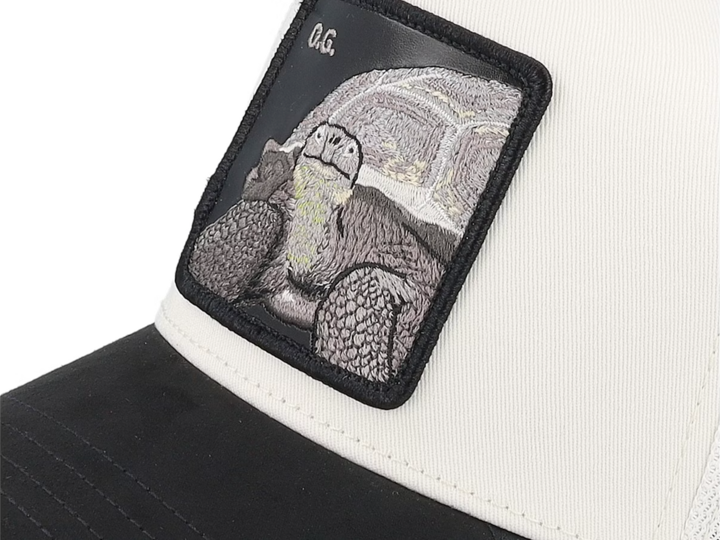 Goorin Bros Suede Tortoise {OG} Trucker Cream/Black