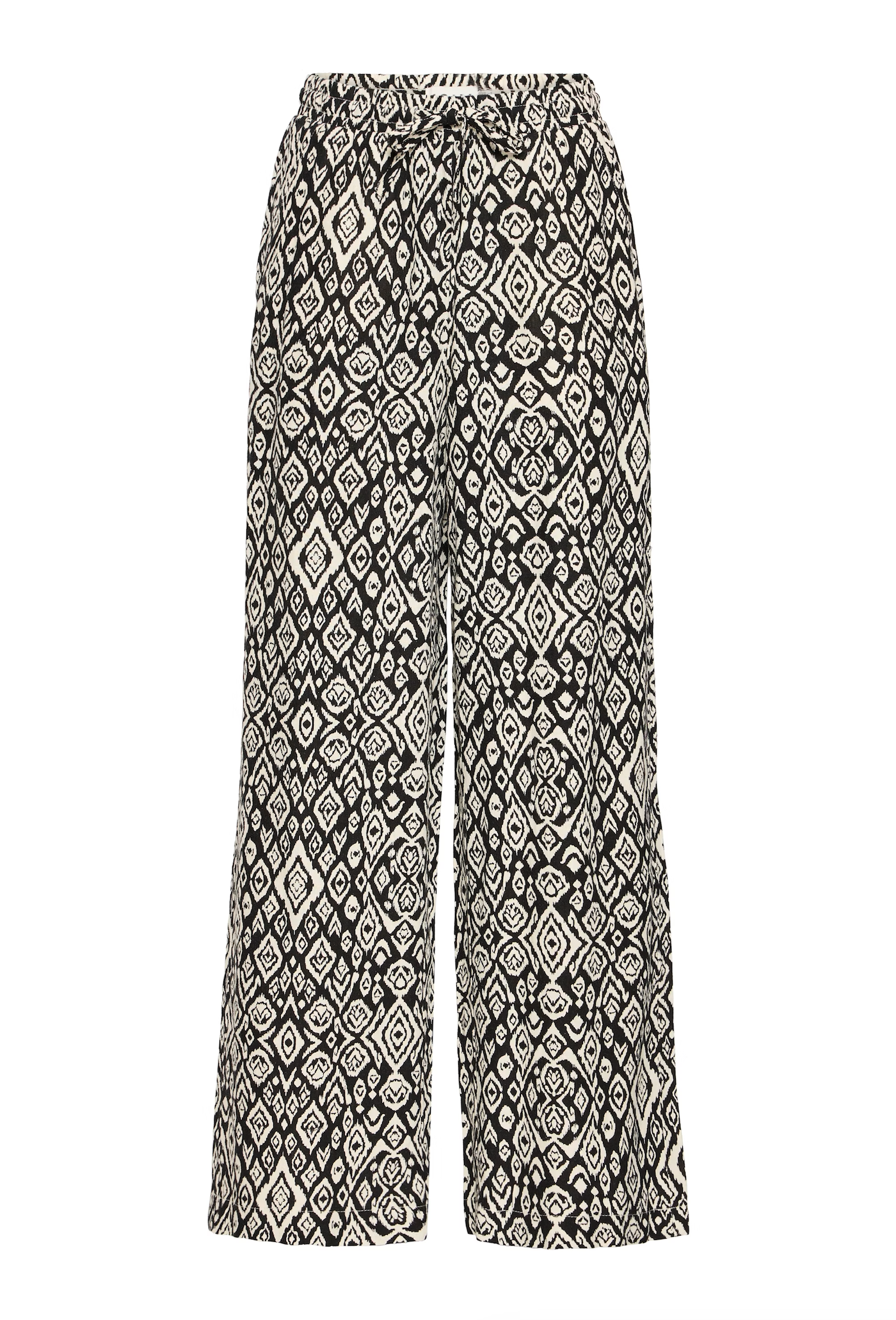Ihlinno Linen Ikat Pants (Black/White)