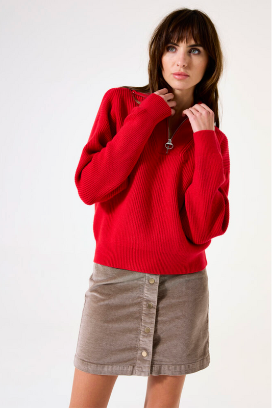 Corduroy Skirt (Taupe)