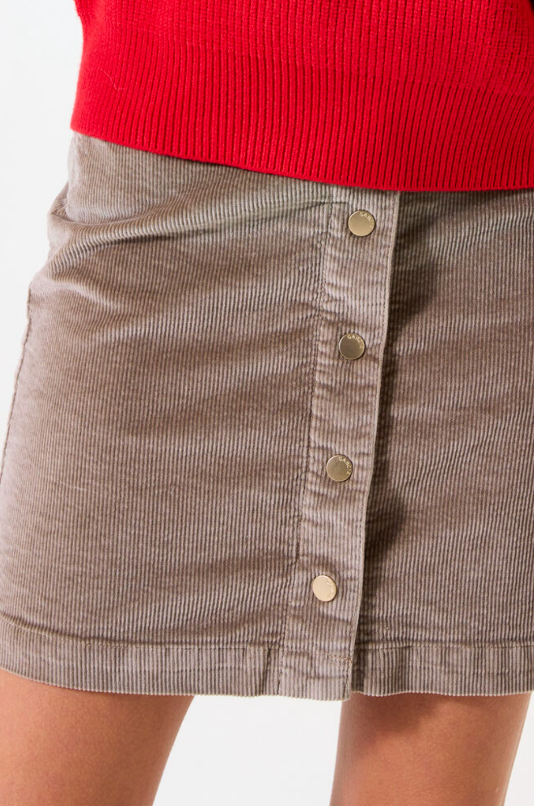 Corduroy Skirt (Taupe)