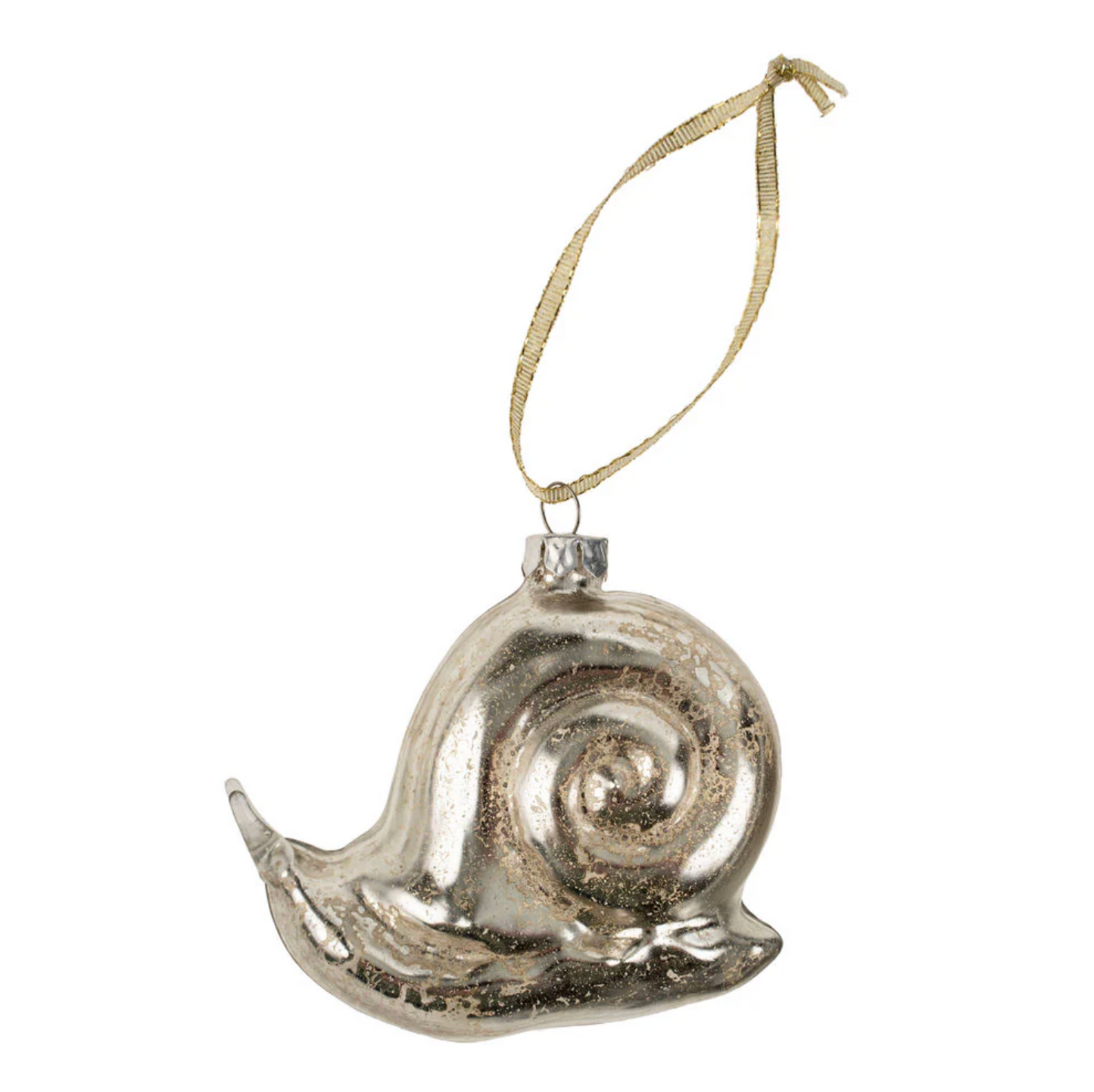 Silver Snail Ornament