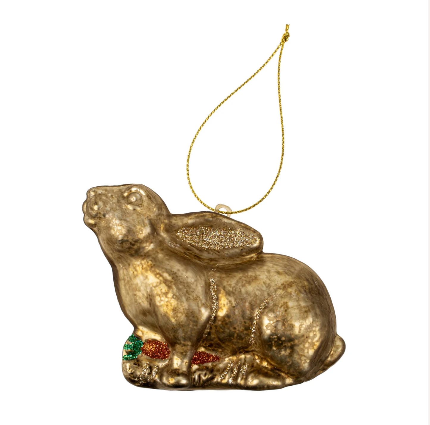 Golden Rabbit Ornament