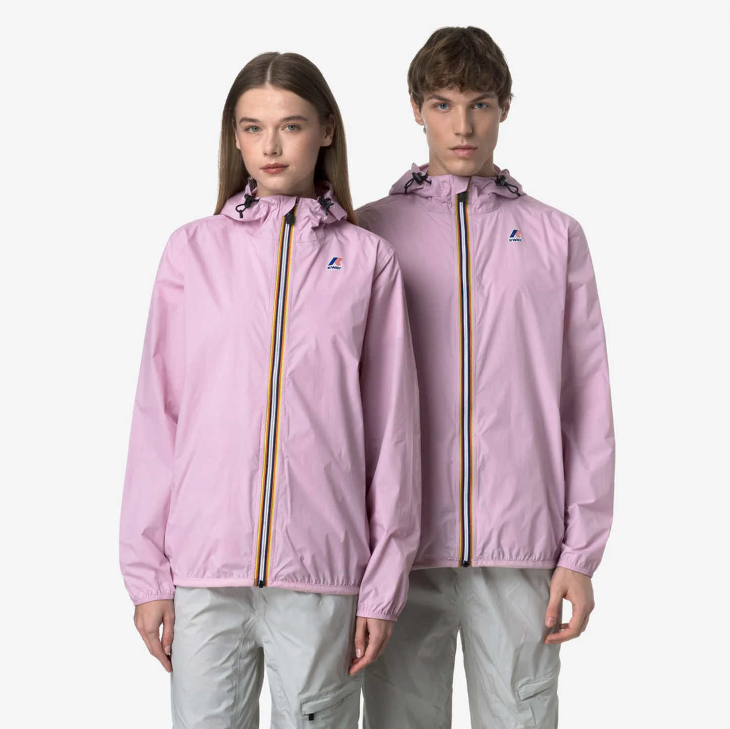 Claude Packable Unisex Rain Jacket (Pink Lavender)