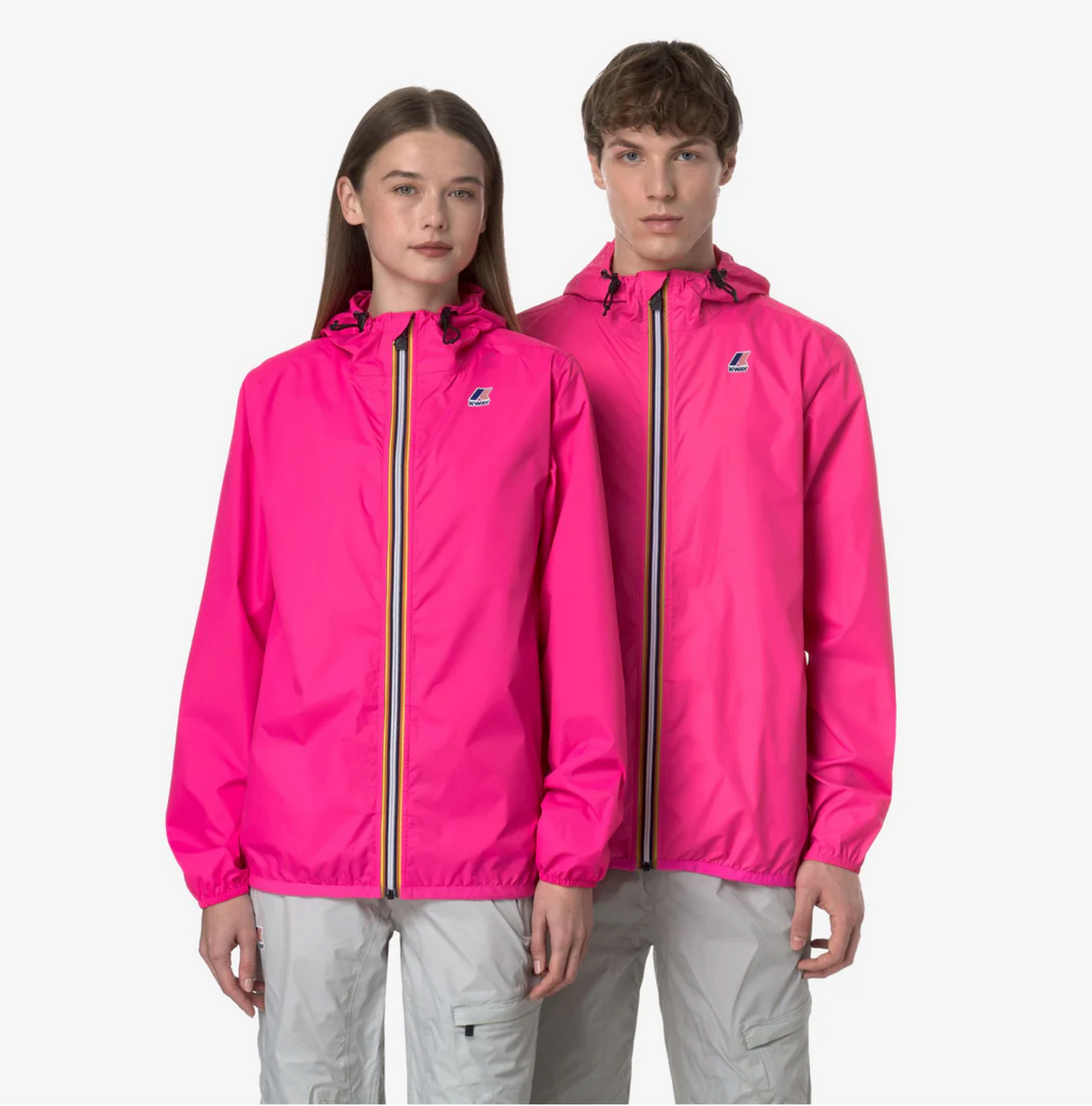 Claude Packable Unisex Rain Jacket (Intense Pink)
