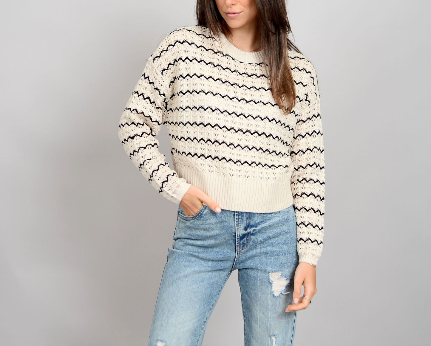 Rezi Pullover (Black/White)